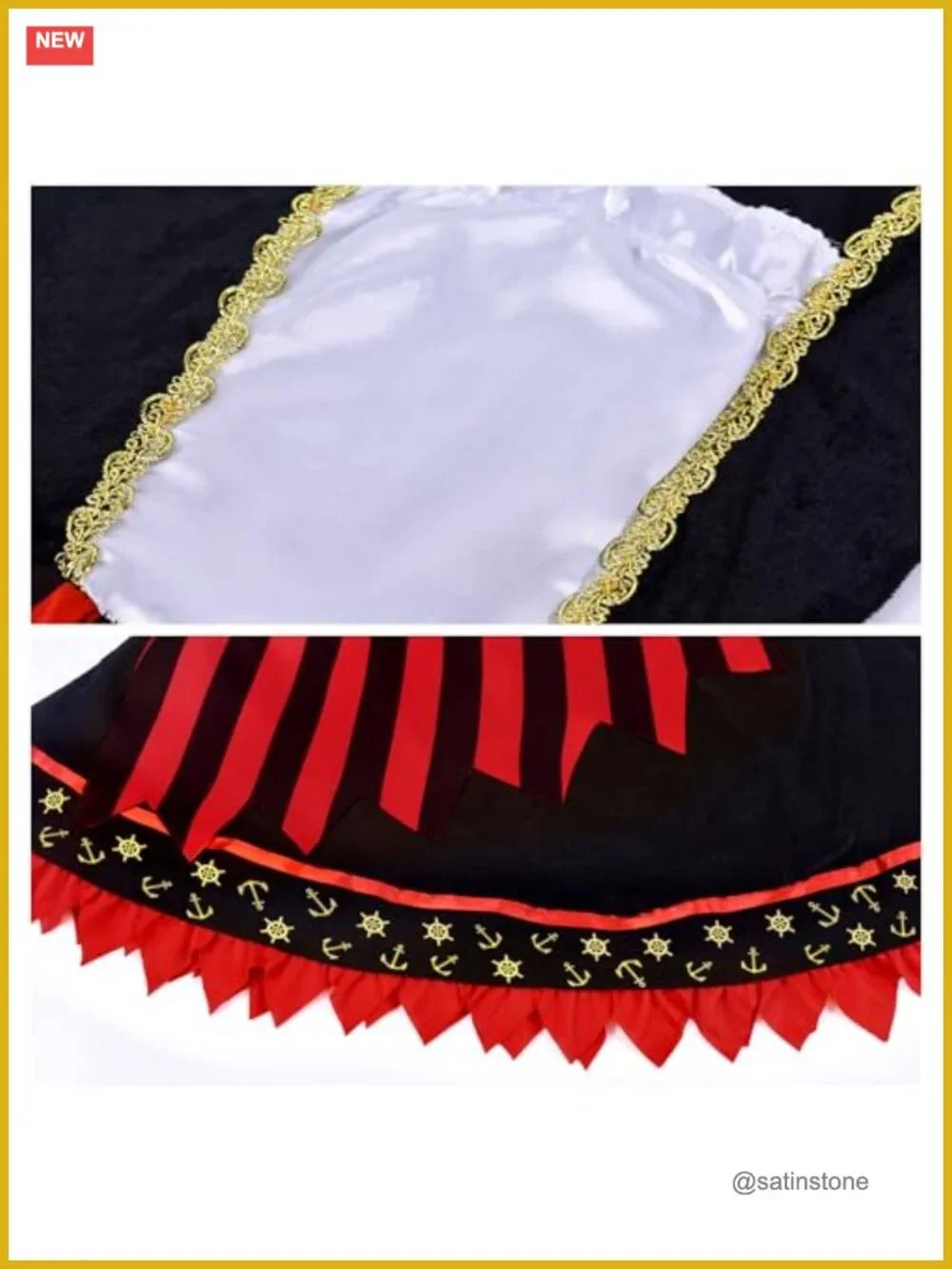 Girls Pirate Costume Princess Dress for Kids Ages 3-9 with Accessories